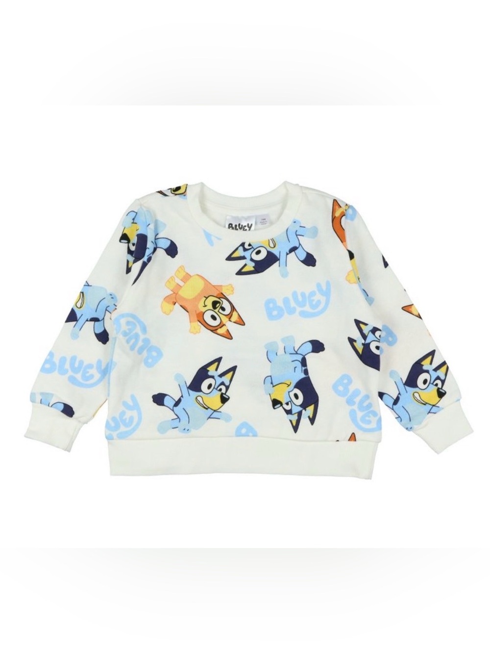 Disney Bluey Pullover-Bluey and Bingo Logo Funny All Over Print Graphic Top